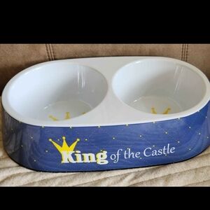 King of the Castle Blue Dog Bowl